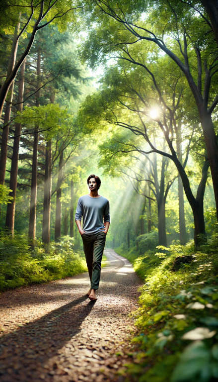 A serene person 439x768 Hypnotherapy generating a calm wellbeing