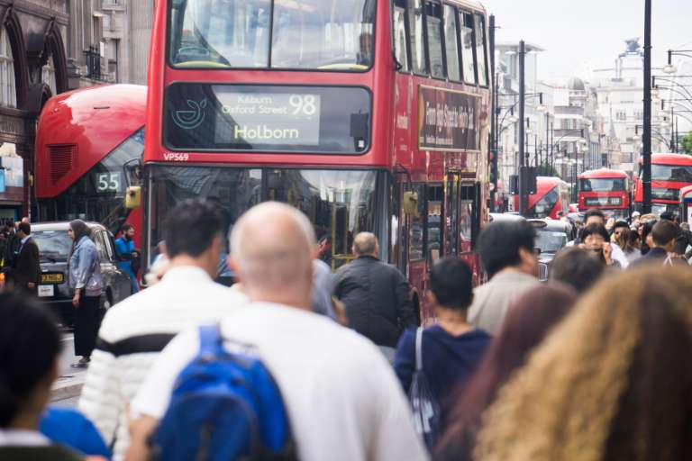 Busy Street in London 768x512