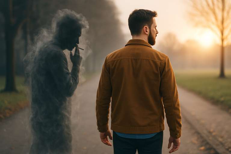 Smoker walks away Hypnotherapy to stop smoking makes it easier to give up smoking